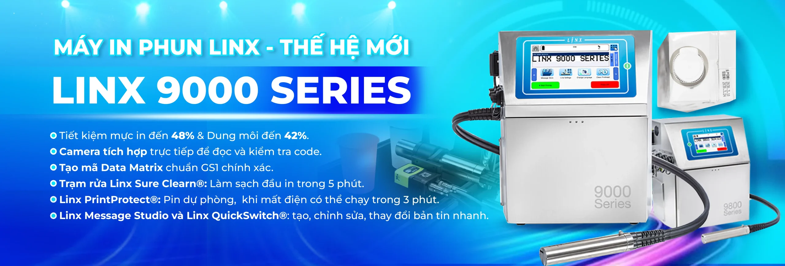 Linx 9000 series giải pháp in phun cải tiến mới