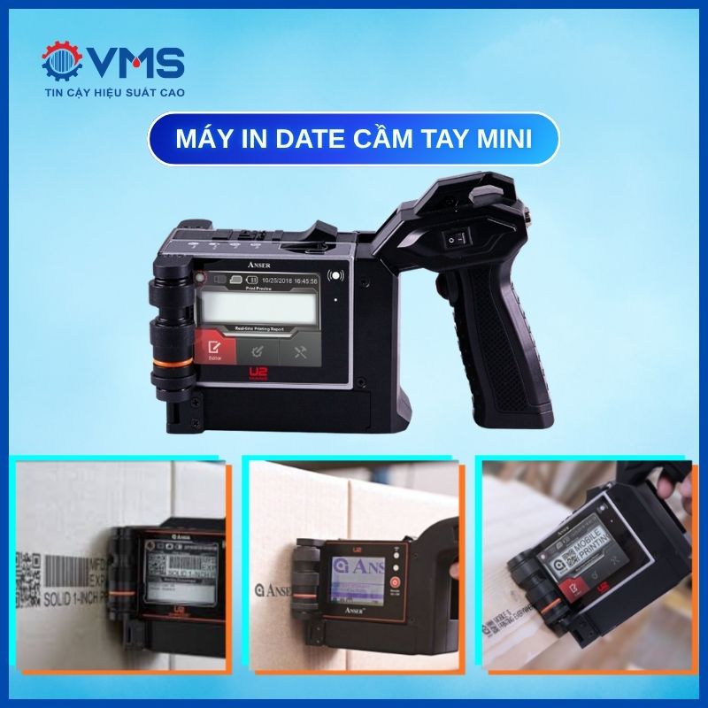 Máy in date cầm tay chính hãng Anser