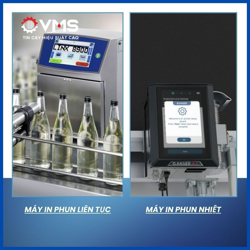 Các loại máy in phun tự động phổ biến hiện nay