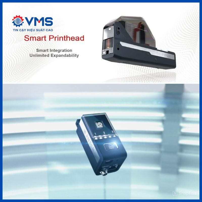 Máy in phun nhiệt Anser Smart Printhead tiên tiến