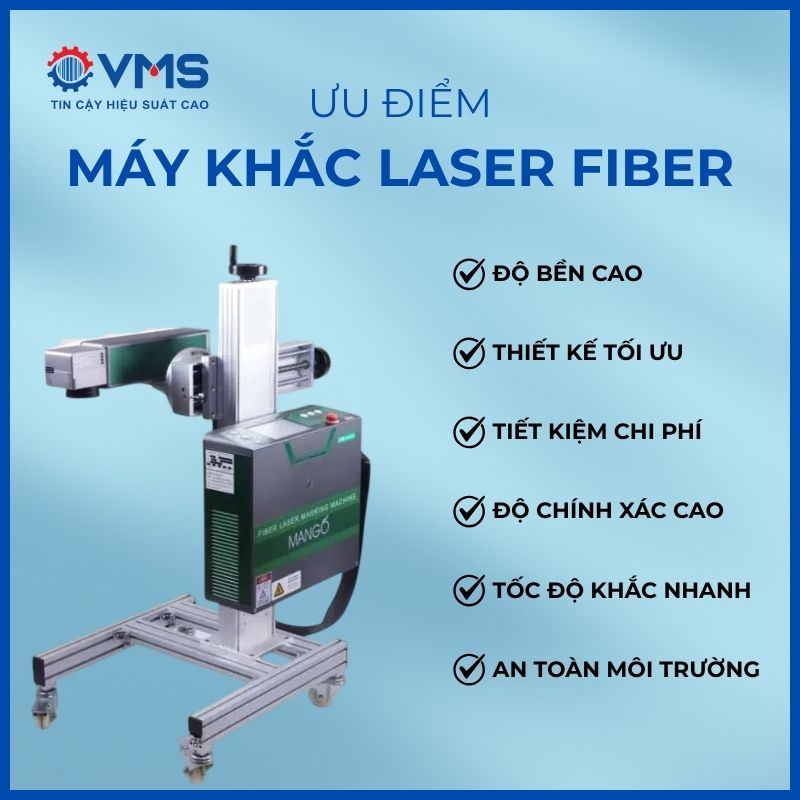 Ưu điểm nổi bật của máy khắc laser fiber