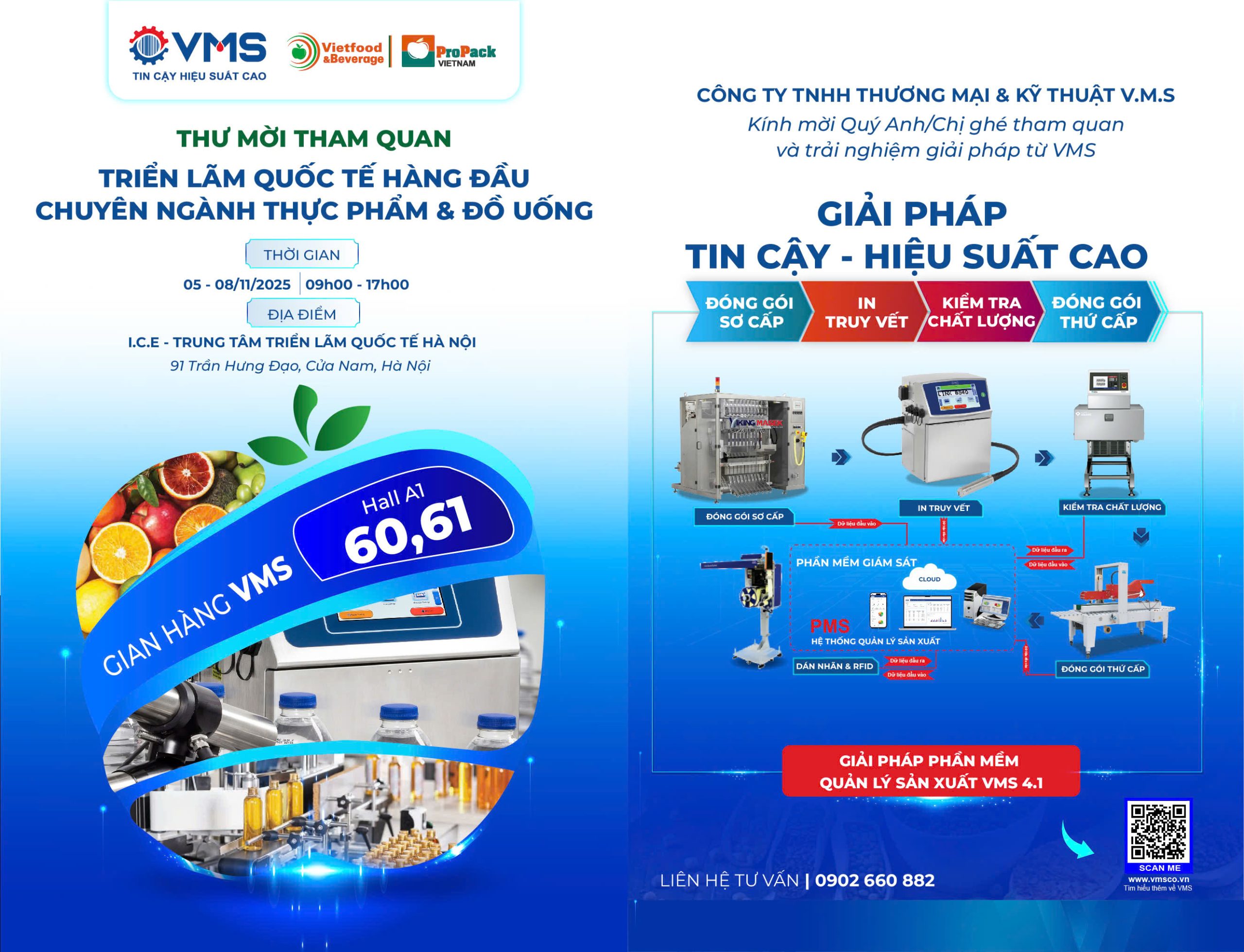 Vms tham gia triển lãm Quốc Tế hàng đầu chuyên ngành Thực Phẩm & Đồ Uống