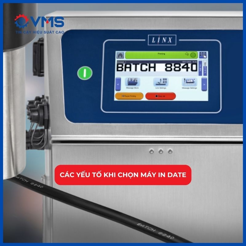 Các yếu tố khi lựa chọn máy in date công nghiệp