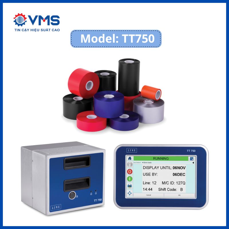 Máy in truyền nhiệt TT750 Linx