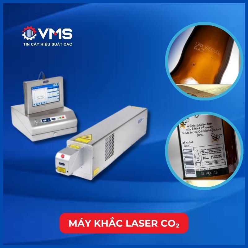 Máy khắc laser CO₂ in date sắc nét