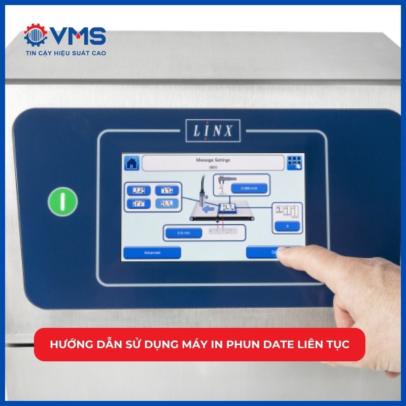Hướng dẫn sử dụng máy in phun date liên tục chi tiết