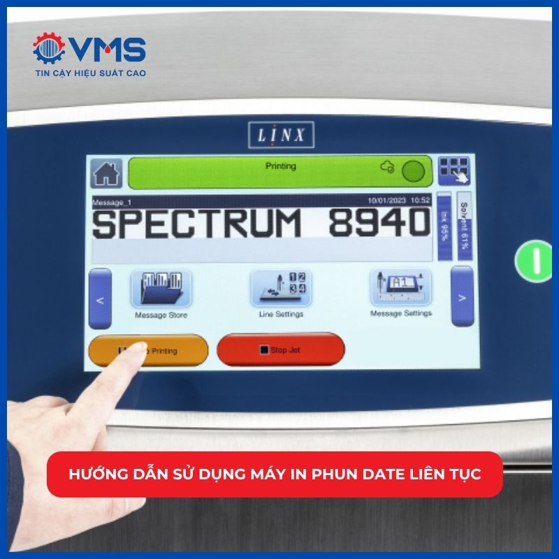 Hướng dẫn sử dụng máy in phun date liên tục CIJ