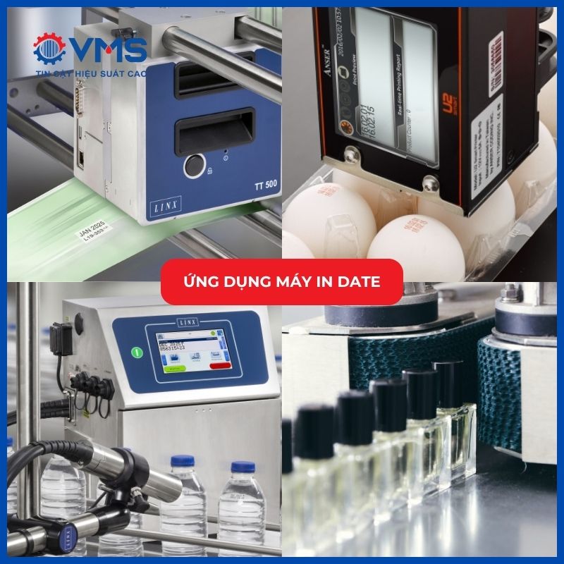 Ứng dụng máy in date trong các ngành công nghiệp