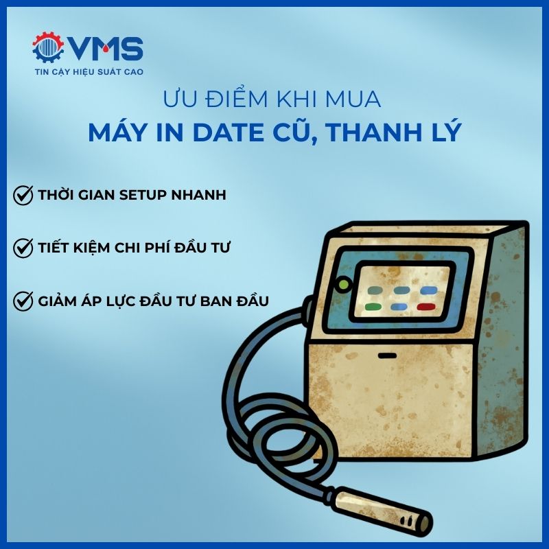 Ưu điểm khi mua máy in date cũ, thanh lý