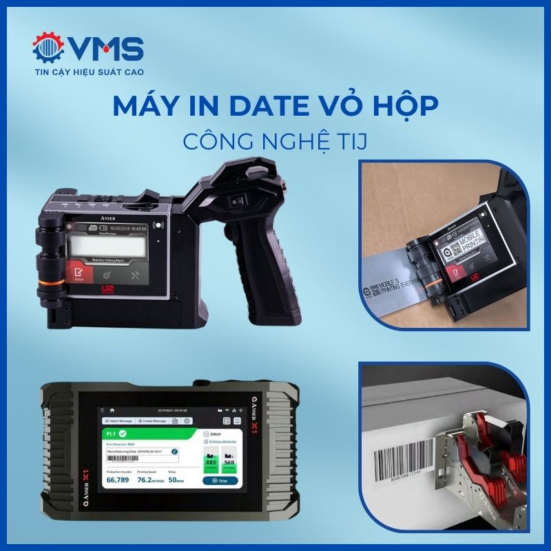 Máy in phun nhiệt (TIJ) cho hộp giấy, hộp carton