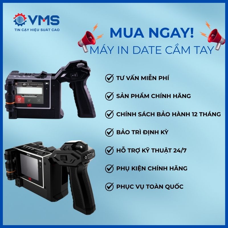 Quyền lợi khi mua máy in date cầm tay tại TPHCM