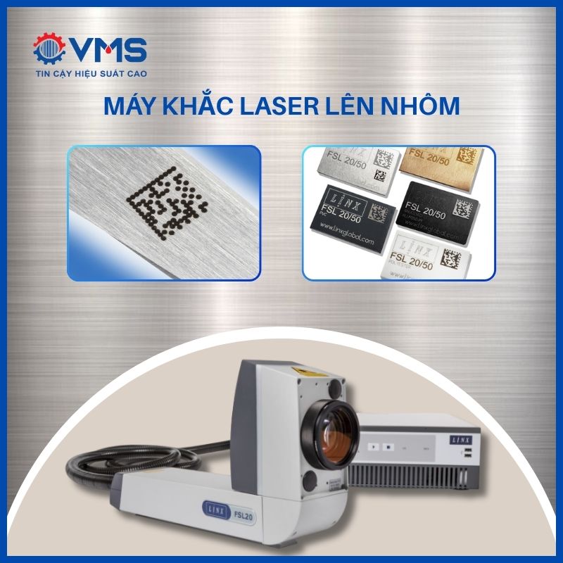 Máy khắc laser lên nhôm