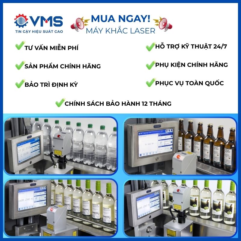 Quyền lợi khi mua máy khắc laser chính hãng tại VMS