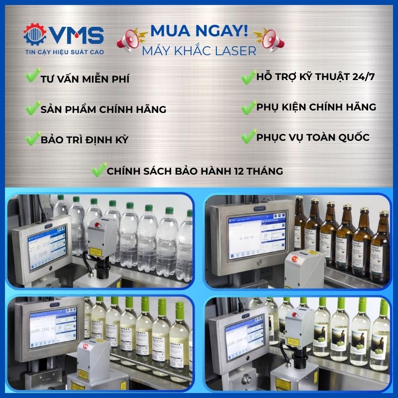 Quyền lợi khi mua máy khắc laser trên nhôm ở VMS