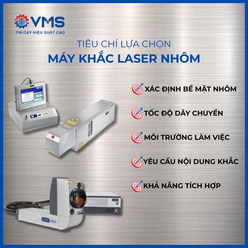 Các tiêu chí lựa chọn máy khắc laser nhôm