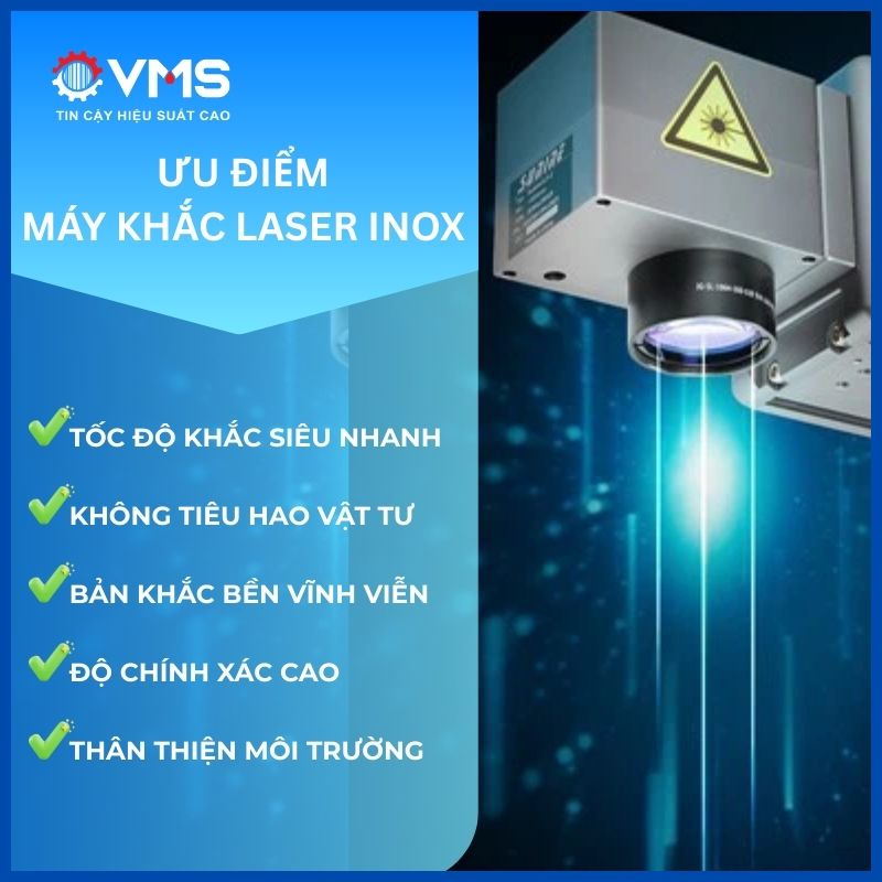Ưu điểm nổi bật của máy khắc laser Inox