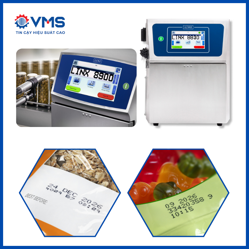 VMS cung cấp các dòng máy in phun liên tục Linx 