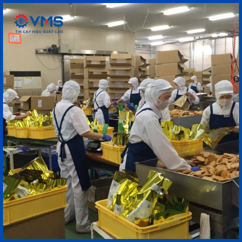 Máy đóng gói là thiết bị quen thuộc và cần thiết trong ngành sản xuất bánh kẹo 