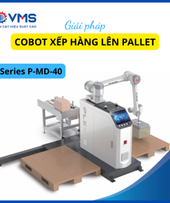 Cobot xếp hàng lên pallet tải trọng nâng 40kg