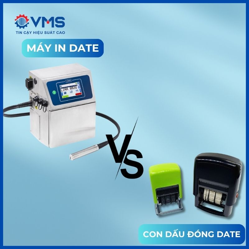 So sánh máy in date và con dấu đóng date