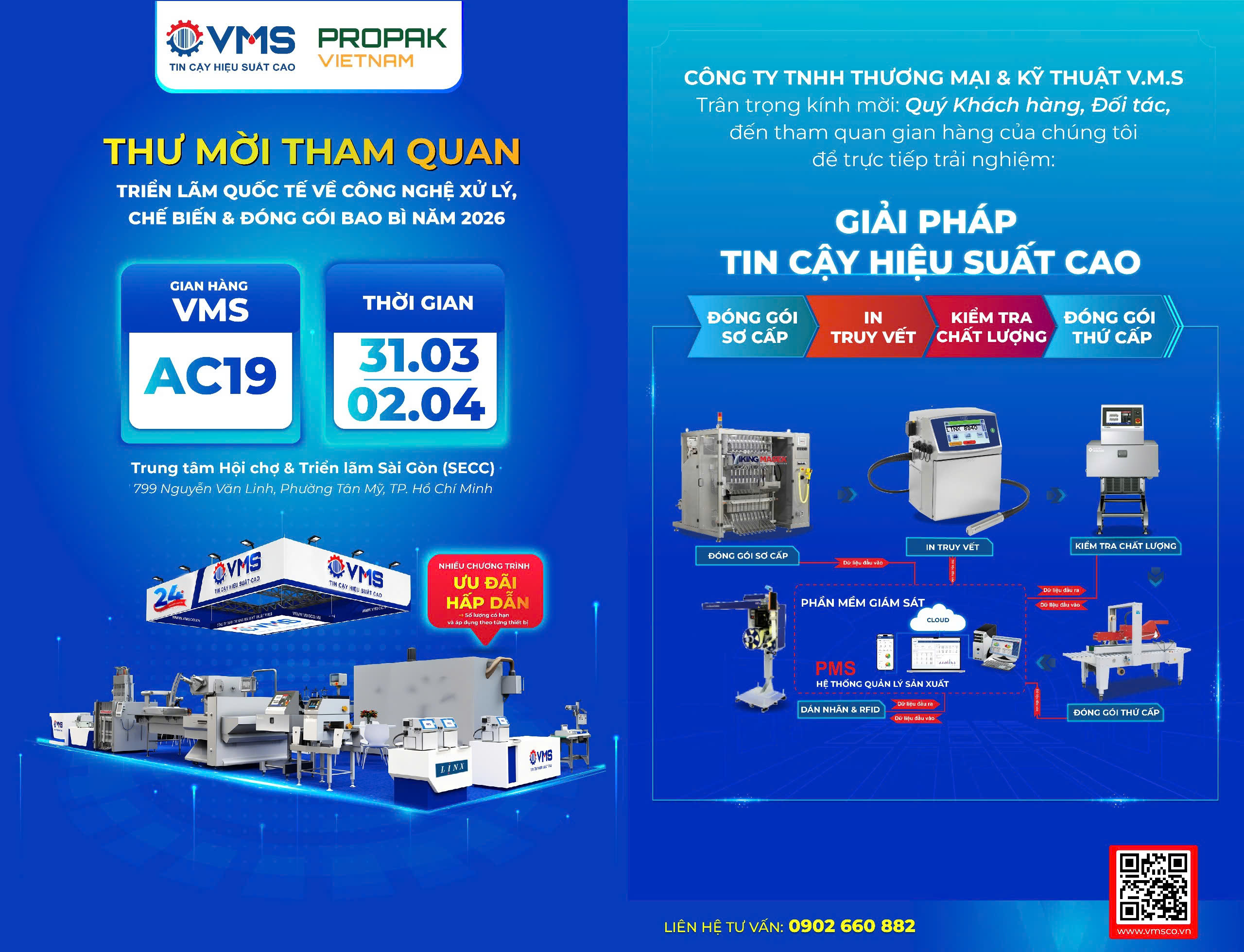 Thư mời tham quan gian hàng VMS tại triển lãm