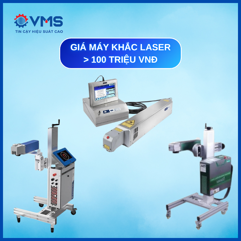 Giá máy khắc laser hơn 100 triệu VNĐ