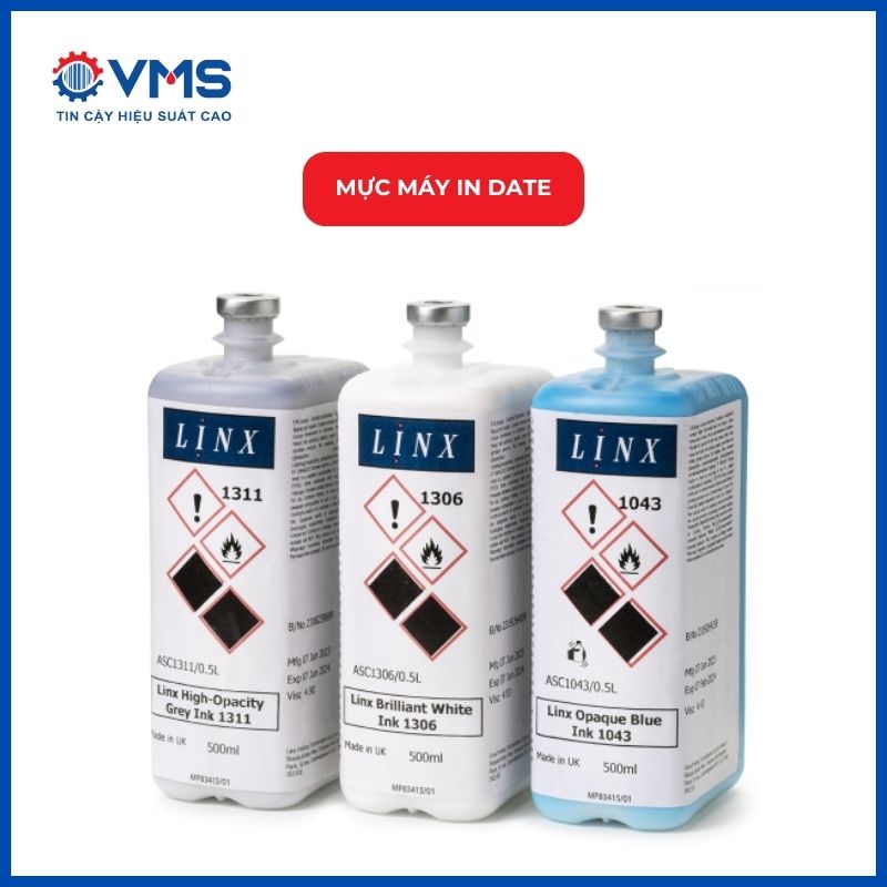Mực máy in date chất lượng, chính hãng Linx