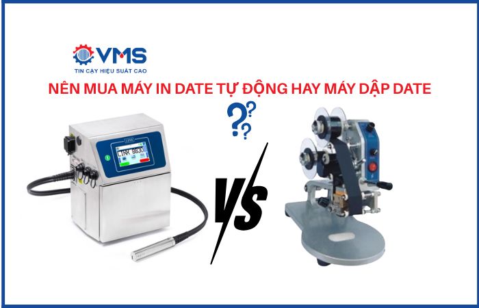 Nên mua máy in date tự động hay máy dập date? Nên chọn gì?