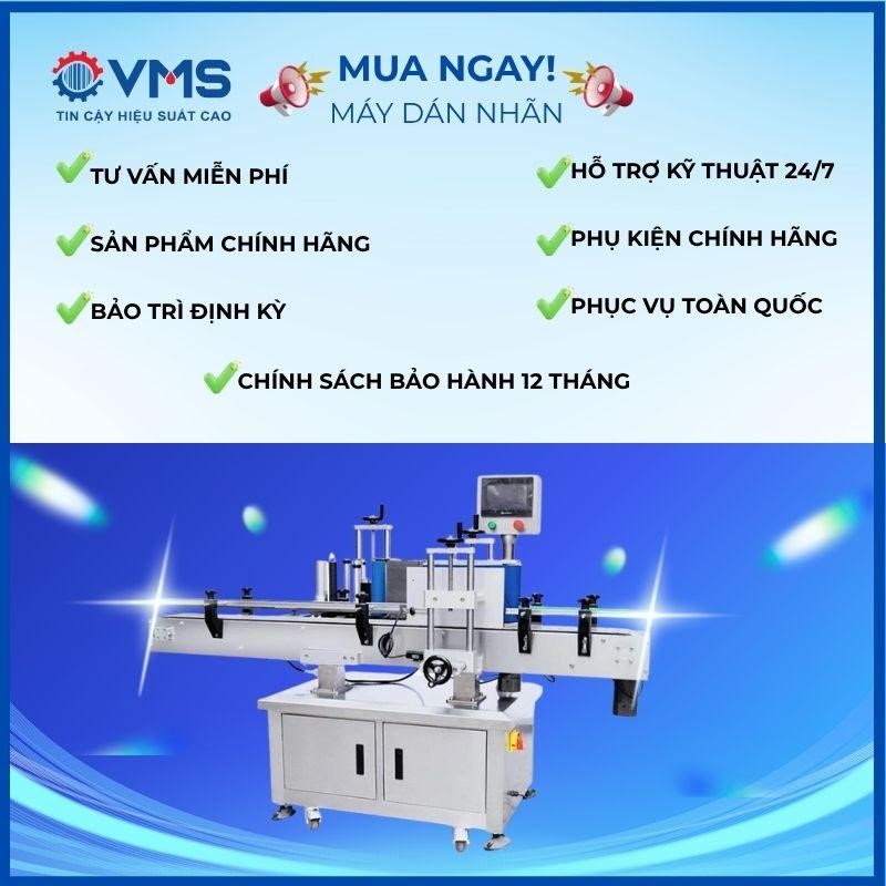 Mua máy dãn nhãn chai tròn tại VMS
