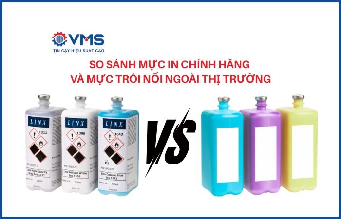 So sánh mực in chính hãng với mực in trôi nổi trên thị trường 