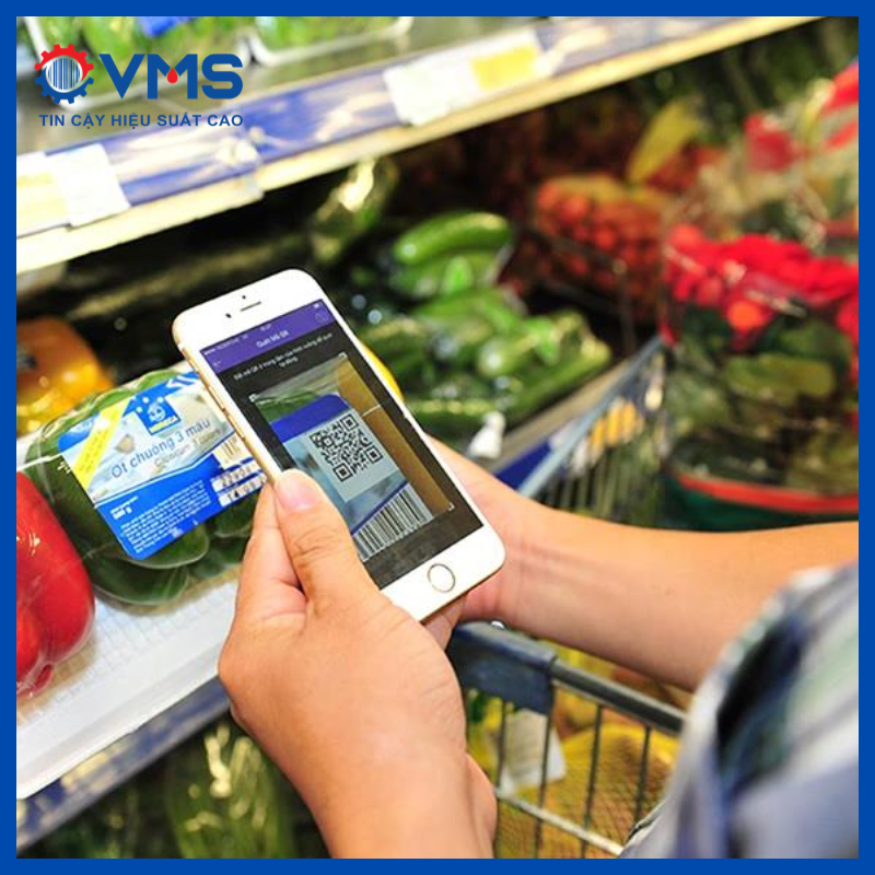 Mã QR code in trên bao bì thực phẩm