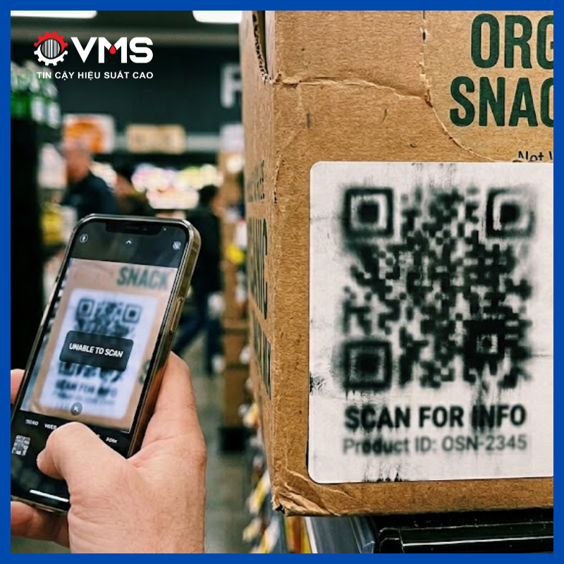 Mã QR mờ nhòe