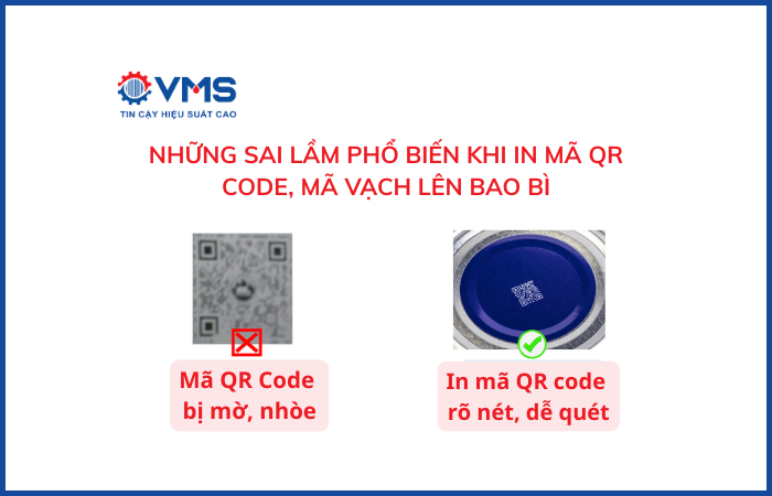 Những sai lầm phổ biến khi in QR code, mã vạch lên bao bì