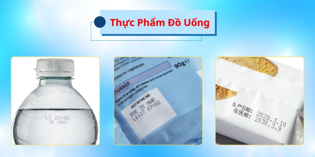 Ứng dụng in lên thực phẩm đồ uống