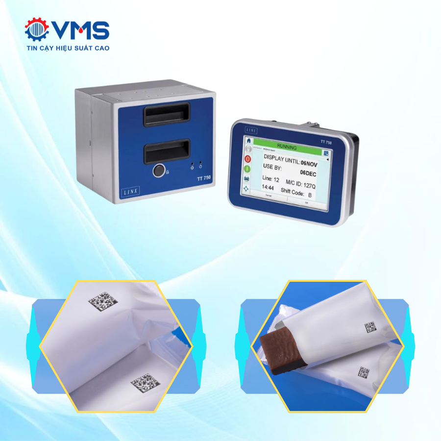 Máy in truyền nhiệt in mã GS1