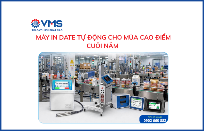 Máy in date tự động cho mùa cao điểm cuối năm